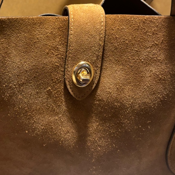 Coach suede Hadley tote handbag - Picture 3 of 8